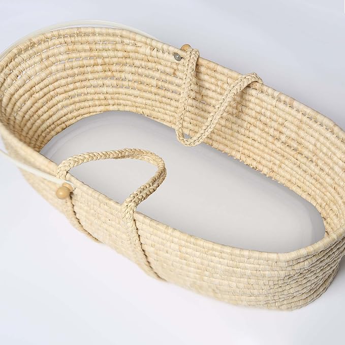 Featherhead™ 2-Pack Fitted Crib Sheets - 100% Cotton - 52" x 28" x 9" for Standard Crib and Toddler Mattress (Bassinet Sheets - White/Grey)