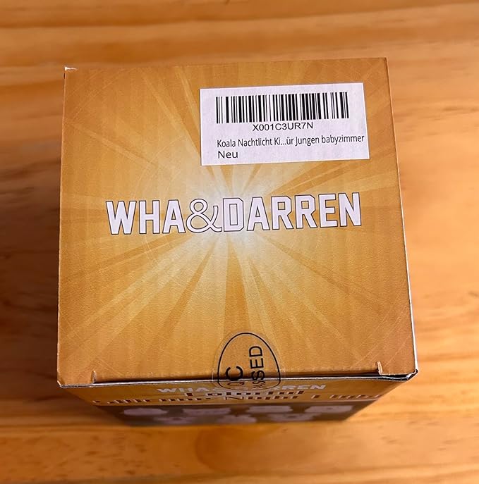 WHA&DARREN Koala Night Light for Kids, Silicone Bedside Lamp, Baby Nursery Light, Children Night Lights, Squishy Night Light for Kids Room,Kawaii Lamp, Animal Night Lights for Girls and Boys