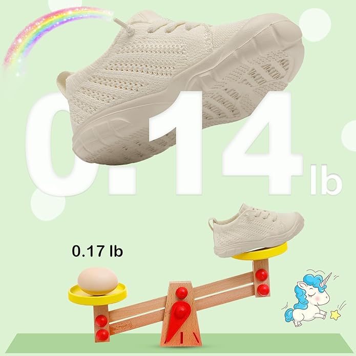 JIASUQI Toddler Shoes for Boys Girls Slip on Sneakers Wide Toe Walking Shoes Toddler Sock Shoes