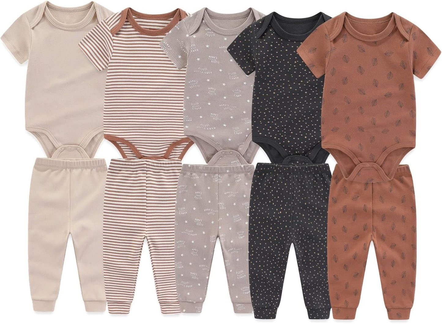 Unisex Baby Boy Girl Pants Sets 10 pack Cotton Casual New born Clothes Comfort Infant Outfit