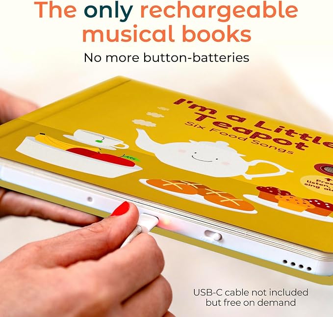 Cali's Books I'm a Little Teapot Interactive Musical Book for Toddlers 1-3 | Books for 1 Year Old | Sound Book for Toddlers | Singing Books for Toddlers | Great