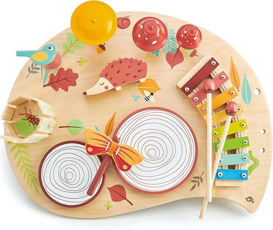 Tender Leaf Toys - Musical Table - A Complete Musical Instrumental Set for Kids Age 3+