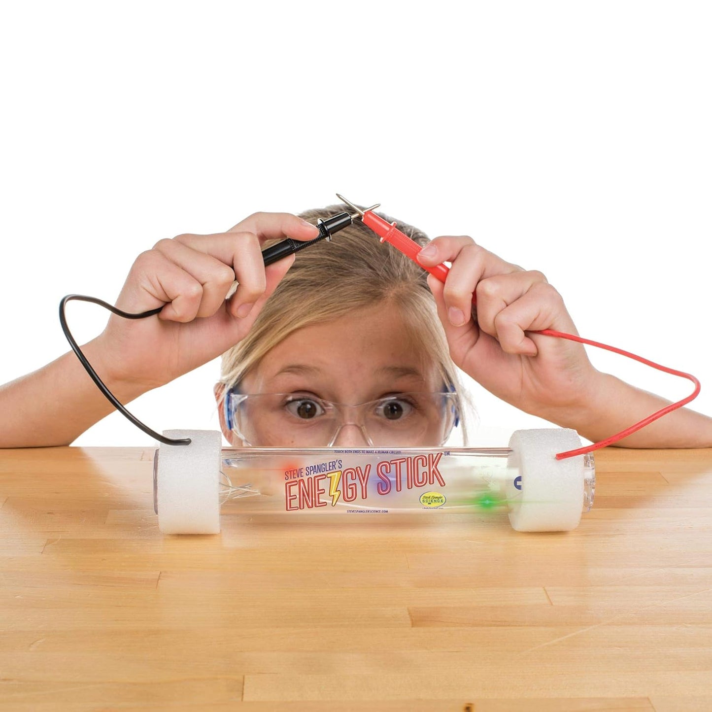 Steve Spangler Science Energy Stick Conductor - Experiments for Kids - Learn About Electricity, Insulators & Conductors - Great Stocking Stuffer