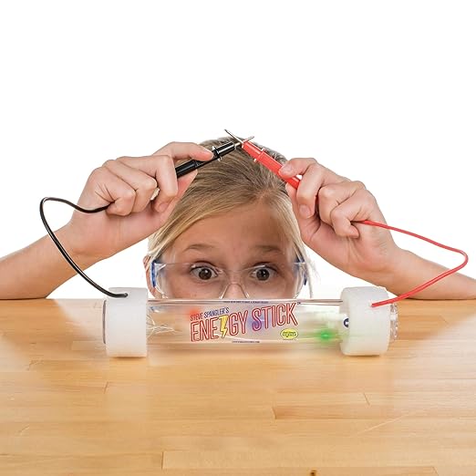 Steve Spangler Science Energy Stick Conductor - Experiments for Kids - Learn About Electricity, Insulators & Conductors - Great Stocking Stuffer
