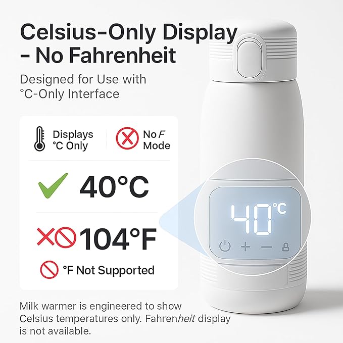 Portable Bottle Warmer for Travel – 12oz Portable Milk Warmer for Travel, LED Display, 3-Min Fast Heating, 10H Battery Life Leakproof for Breastfeeding, Formula, Camping Car Use (White, 12 oz)