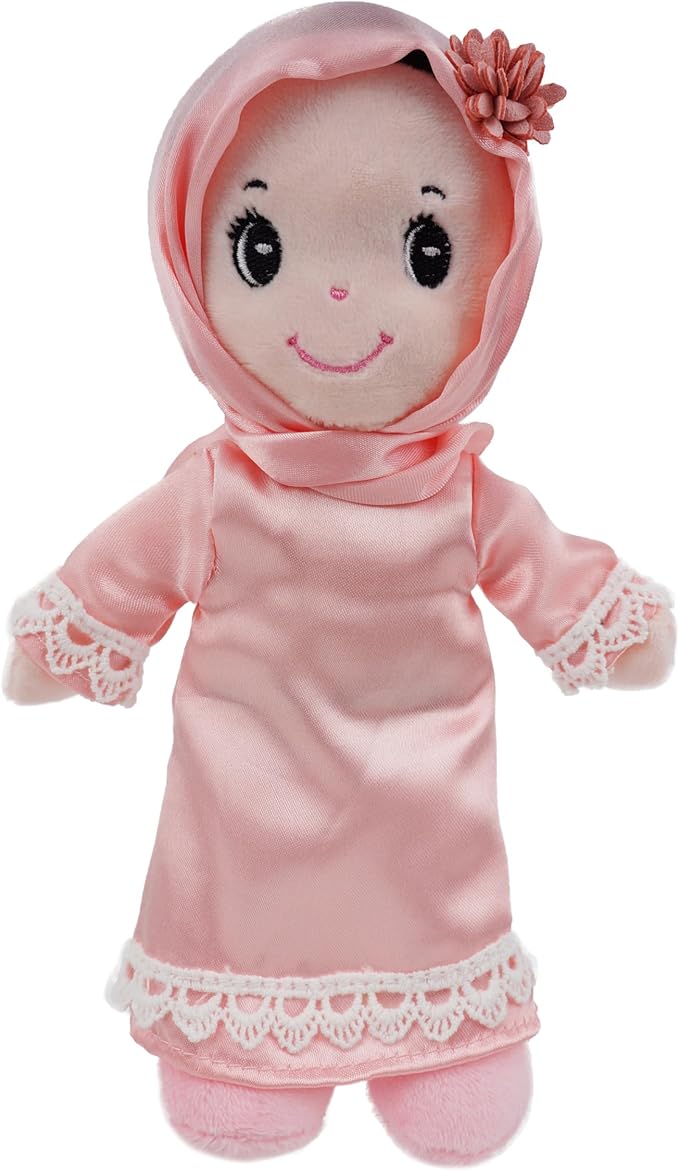 June Garden 3-Piece Multicultural Soft Dolls Set – Plush Cultural Diversity Dolls for Toddlers and Kids – Includes Flamenco Dancer, Indian Girl, and Hijabi Girl – 7” Plush Figures for Pretend Play