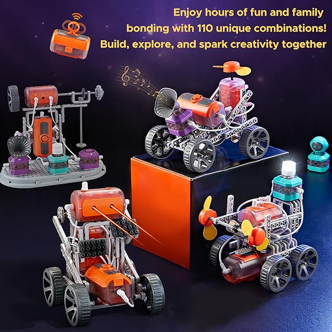 Mason & Friends STEM Scholar Circuit Kit 110 Fun Experiments, 201-Piece Educational Toy for Kids Ages 8-12, Creative Learning and Fun Time, Perfect for Birthdays, Holidays, and Special Occasions
