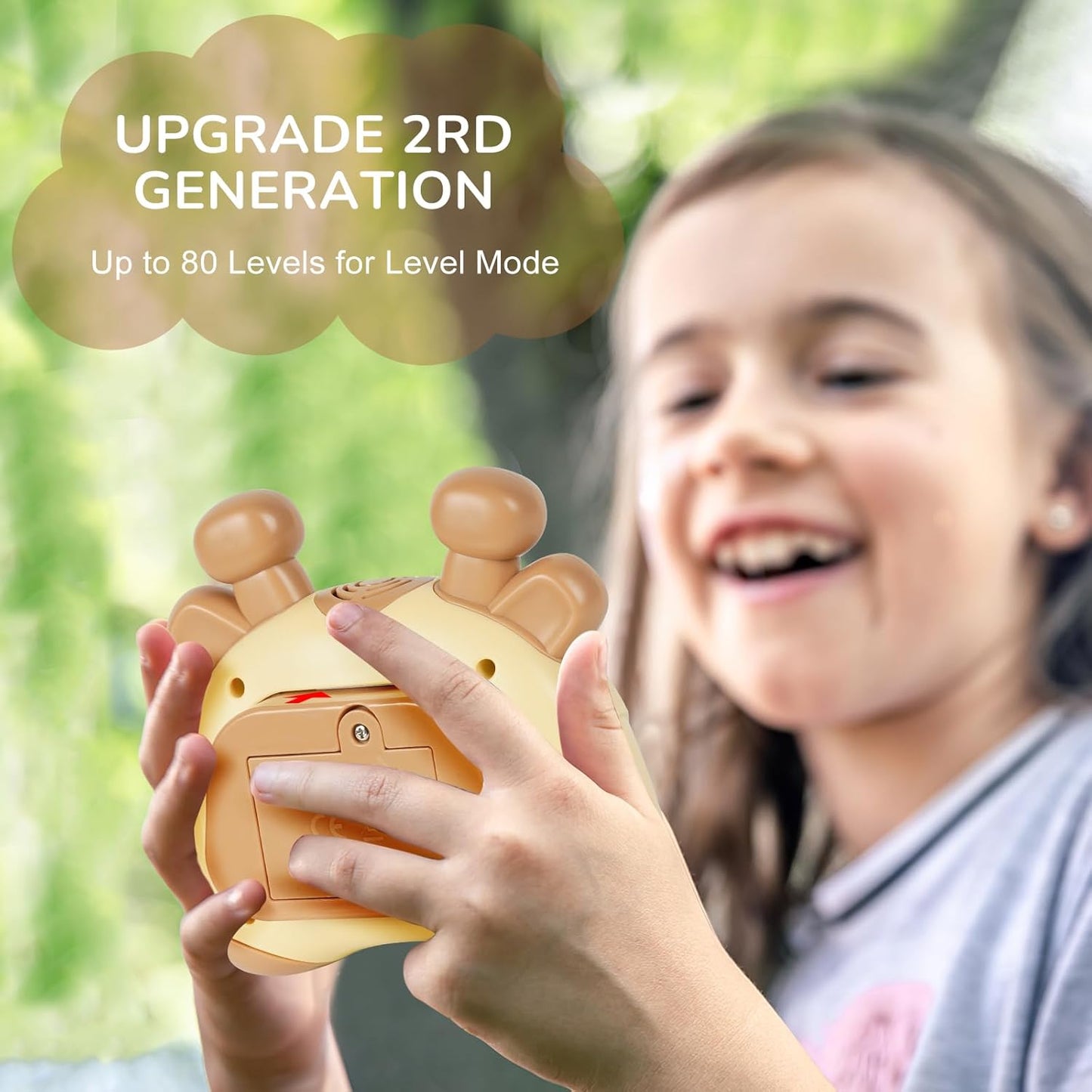 Fast Push Game, Stocking Stuffers for Kids 8-12, Fidget Toys for Kids, Fast Push Bubble Game, Pop Game It Fidget Sensory Toys, Christmas Birthday Gifts for 3-12 Year Old Girls Boys (Coffee Deer)