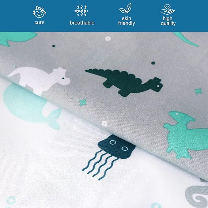 Mini Crib Sheets Set - 4 Pack, Portable Crib Sheets (38" X 24") | Multiuse for Pack n Play, Playard, Playpen, Crib, Grey