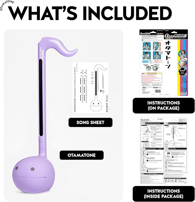 Otamatone Japanese Electronic Musical Instrument Portable Music Synthesizer from Japan by Maywa Denki Studio Award Winning, Educational Fun Gift for Children, Teens & Adults - Purple