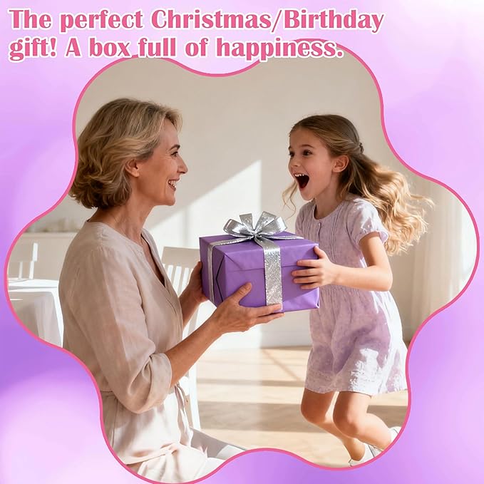 Arts and Crafts for Kids,12 PCS DIY Friendship Bracelet Making Kit for Girls, Kids Bracelet Making Kit for 4-12, Bracelets for Girls with Charm & Sticker, Jewelry Making Birthday Gift for Ages 5 6 7 8-12