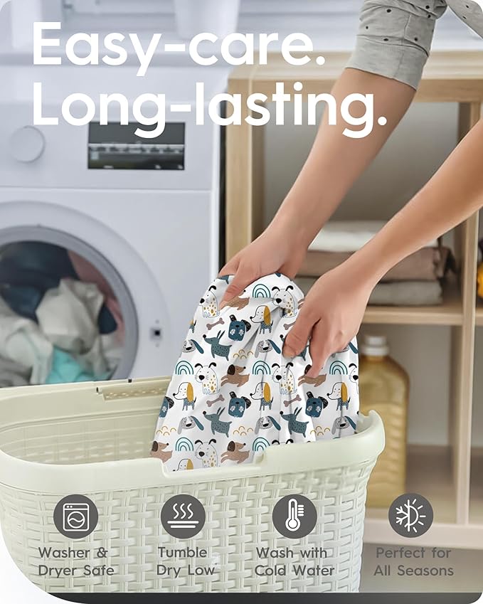 Bassinet Sheets for Baby Boy Girl, TotBasic Buttery Soft Universal Bassinet Fitted Sheet, Compatible with Halo, Mika Micky, Baby Delight, Dream On Me, Maxi COSI and More Bassinet Mattress(Dino&Puppy)