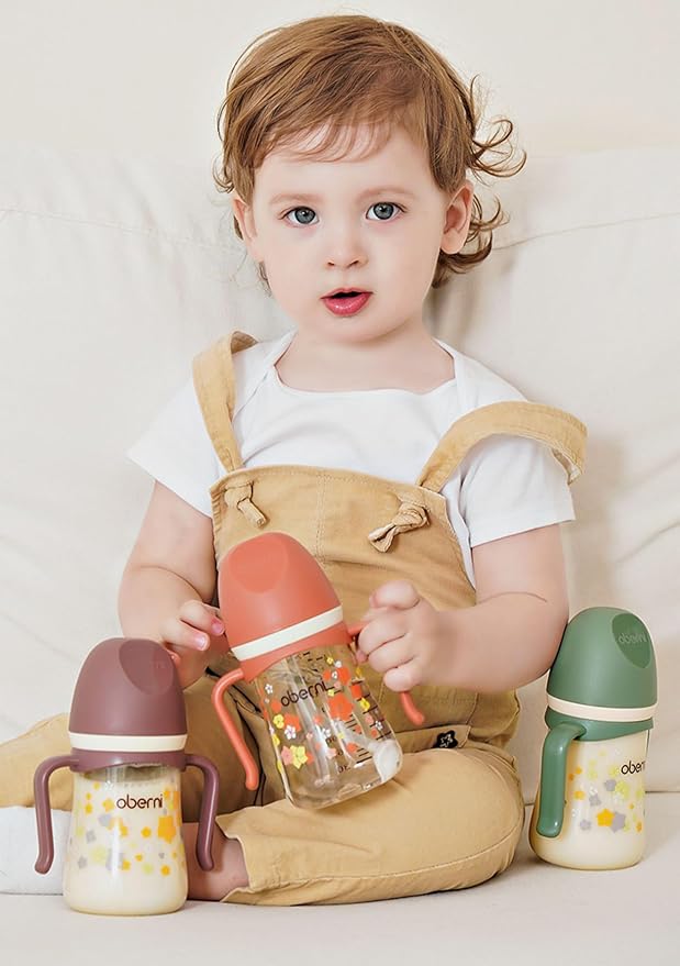 PPSU No Spill Sippy cups,Weighted Straw Toddler Water Bottle with Handle,Spill Proof Toddler Cup with Leakproof Spout for Baby 6-12 Months and Toddlers 1-3 (10 Ounce, Pink, 3 Pack)