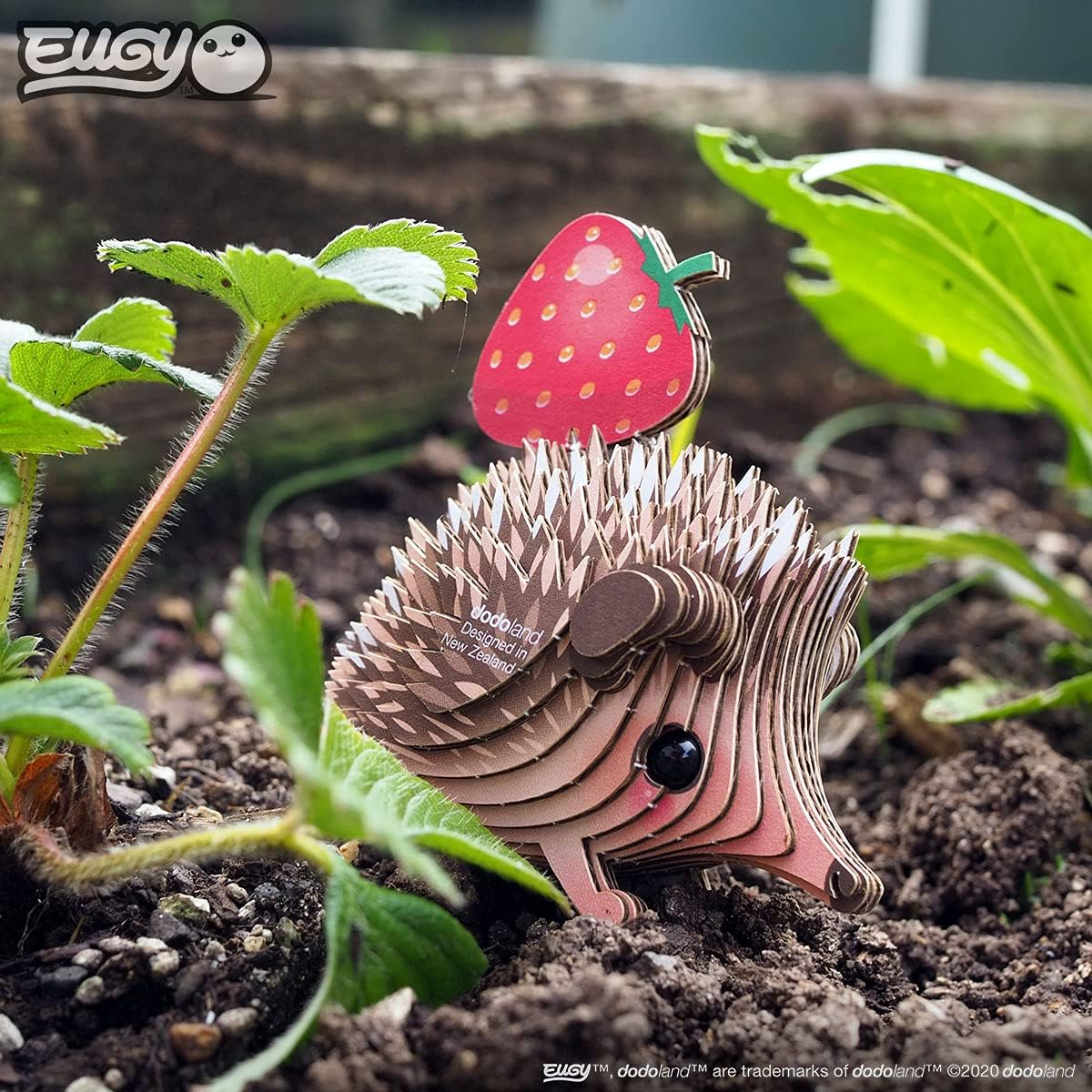 Eugy Hedgehog 3D Puzzle, 24 Piece Eco-Friendly Educational Toy Puzzles for Boys, Girls & Kids Ages 6+