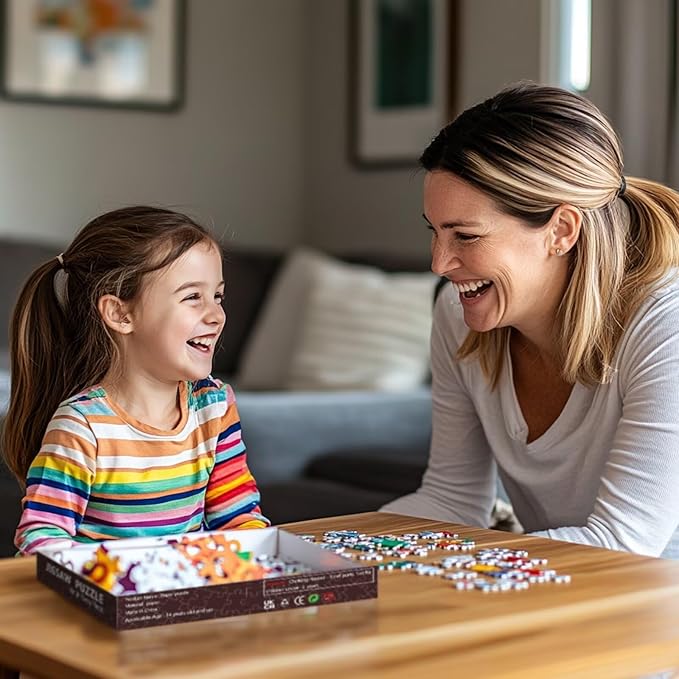 1000 Piece Jigsaw Puzzle for Adults Students Grandma and Granddaughter Making Pancakes in Kitchen Puzzles Happy Family Scene Vibrant Colors Art Home Decor Size 20X27 Inches Fun Gift Jigsaw Game