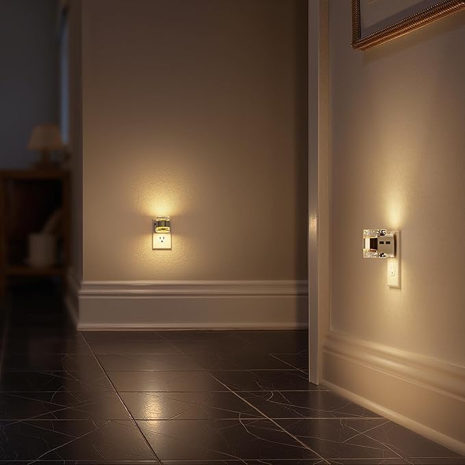 Briignite Night Light Plug into Wall 2 Pack, Dimmable Night Light with Bubble Design 3000K/4000K/5000K & 3 Brightness Levels for Baby Nursery Hallway Bathroom Kids Room, 3CCT