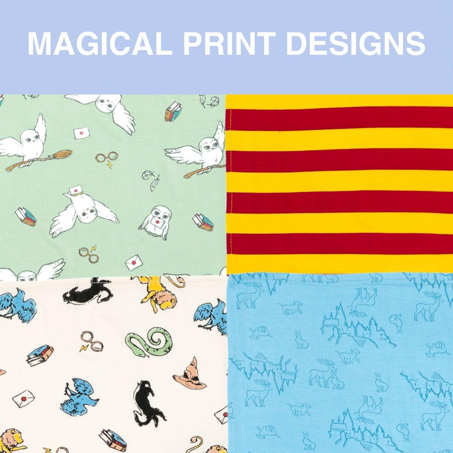 Harry Potter 4 Pack Swaddle Blankets - One Size Fits All