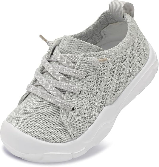 JIASUQI Toddler Shoes for Boys Girls Slip on Sneakers Wide Toe Walking Shoes Toddler Sock Shoes