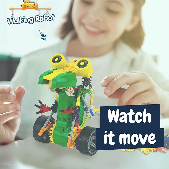 Science4you Robotics Rexbot - Robot Building Toy for Kids Age 8-14, Kit with 106 Pieces to Build Your Own Robot and Make it Move, Science Kit and STEM Toy for Kids 8+ Years Old