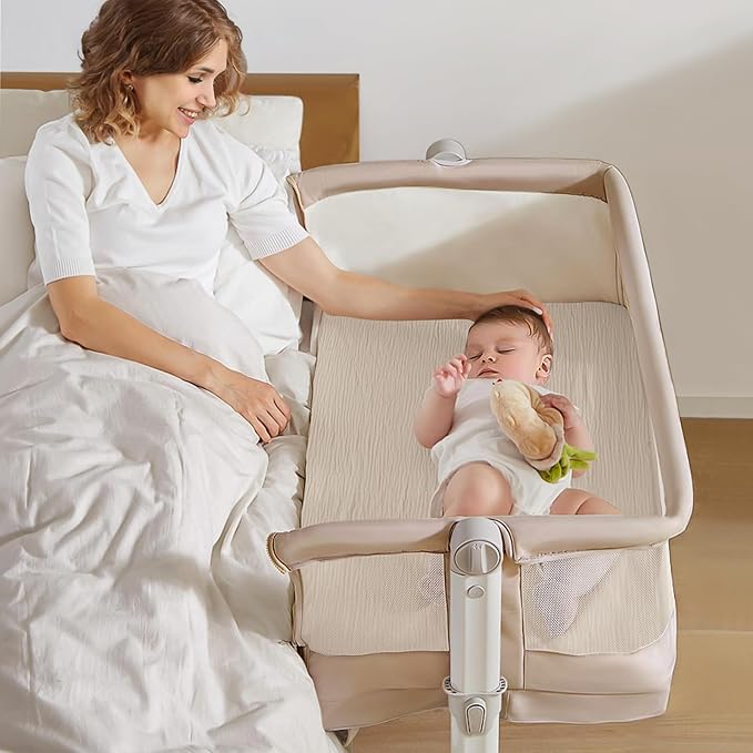 lulumoon Muslin Bassinet Sheets for Baby: Soft Bedside Sleeper Bassinet Fitted Sheets for Boys and Girls