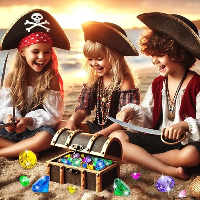 10pcs Extra Large Diving Gems for Pool for Kids,4pcs 60mm Oversized Diamonds and 6pcs 30mm Acrylic Gems Pirate Treasures,Swimming Pool Toys Favors and Sensory Bin Filler