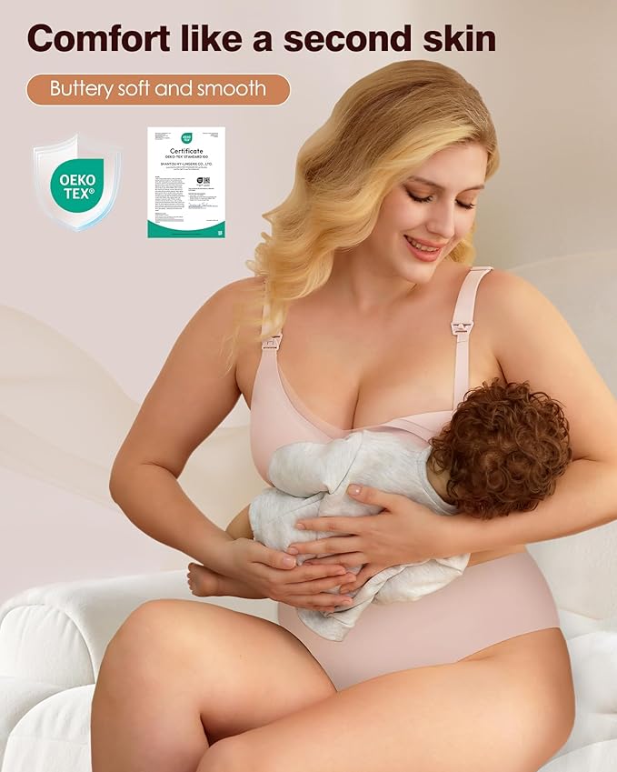 As Fairy Nursing Bras for Breastfeeding Mesh Lace Seamless Maternity Bra Pregnancy Sleep Wireless Bralette