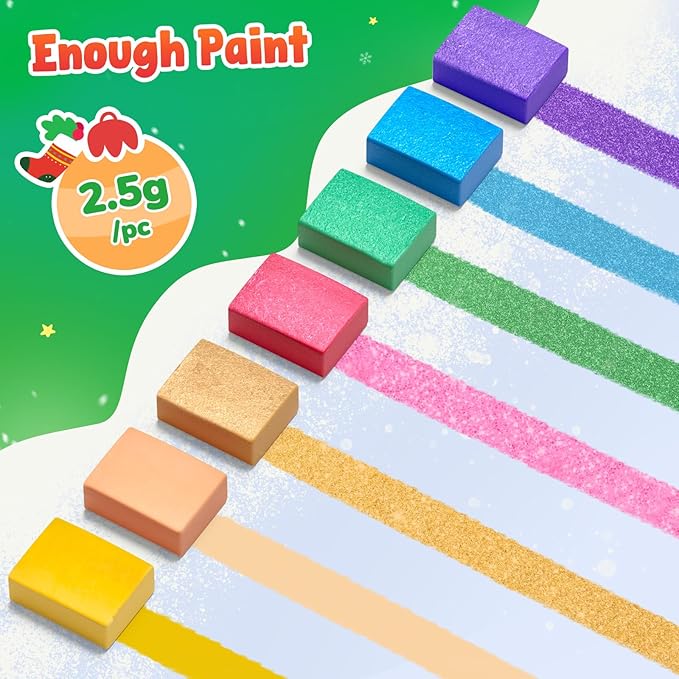 JoyCat Paint with Water Coloring Books for Toddlers, Watercolor Painting Sets for Kids Ages 3-5 4-8, Arts and Crafts Drawing Activities Toy Birthday Gift for Boys Girls (Christmas)