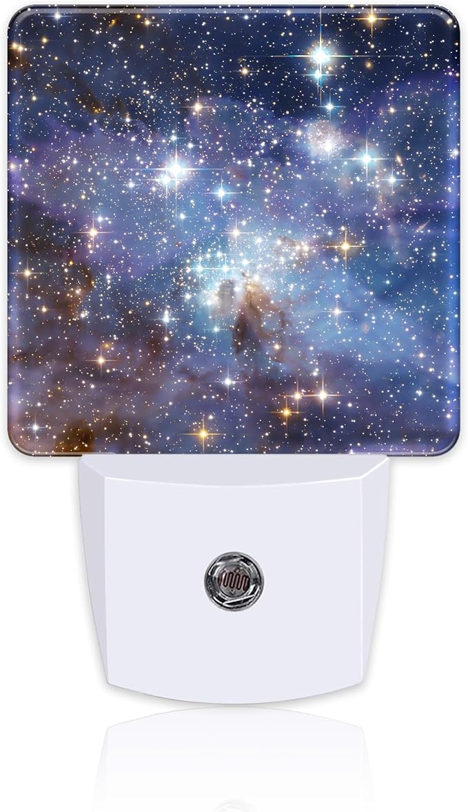 Deep Universe Nebula Night Light Plug into Wall, Galaxy Space with Stars Dusk to Dawn Night Light Plug in,0.5w Energy Saving Sleep Friendly NightLight for Kids Boys Girls Home Decor