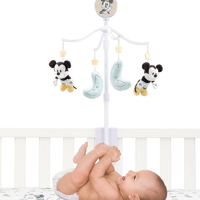 Lambs & Ivy Disney Baby Moonlight Mickey Mouse Musical Baby Crib Mobile Soother