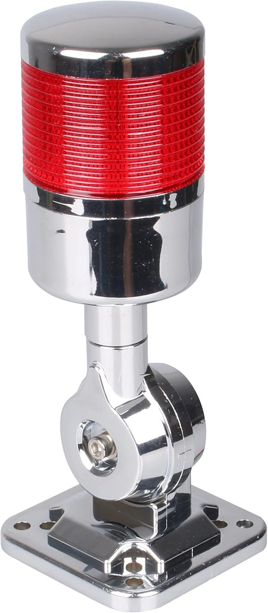 12-24V LED Stack Tower Lights, Industrial Warning Lights, Andon Lights, Column Signal Tower Indicator Lamp Beacon, Continuous/Flashing Light Switchable, 1 Layer (with Buzzer)