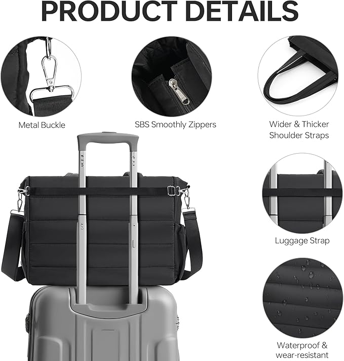 Diaper Bag Tote, Large Capacity Travel Diaper Baby Bags Crossbody Hospital Mom Bag，with Silicone Pacifier Case