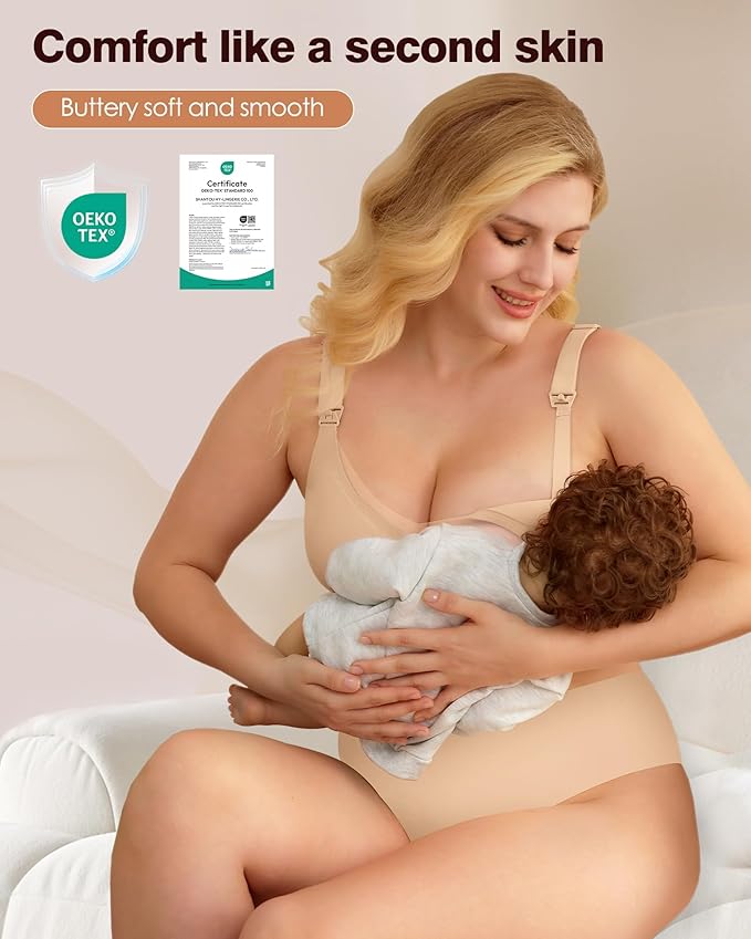 As Fairy Nursing Bras for Breastfeeding Mesh Lace Seamless Maternity Bra Pregnancy Sleep Wireless Bralette