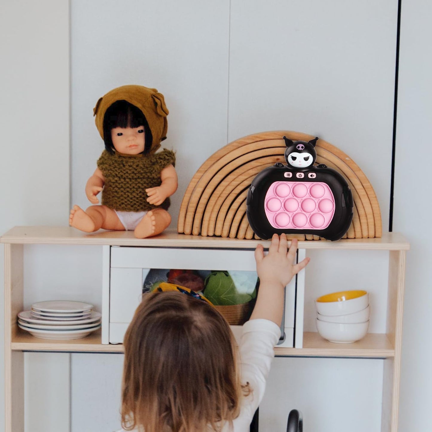 Pop GameToys for Kids 6-12, Fidget Toys for Autism Sensory Toys Mini Games,Bubble Stress Fingertip Luminescence Light Up GameBirthday Gifts for Boys, Girls