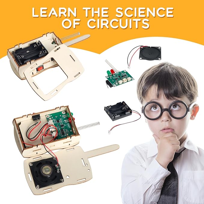 Kids walkie talkies for Boys Girls Age 5-7 8-13 Science Kits for Kids Age 8-10 8-12 12-14 STEM Toysfor 6 7 8 9 10 11 12 13 14+ Years Old Boys Teens DIY Building Crafts