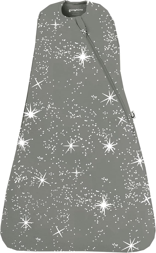 GUNAMUNA Swaddle Wrap for Newborns – Arms In or Out, Easy Diaper Changes with WONDERZiP, Soft Sleep Sack, 2.5 TOG