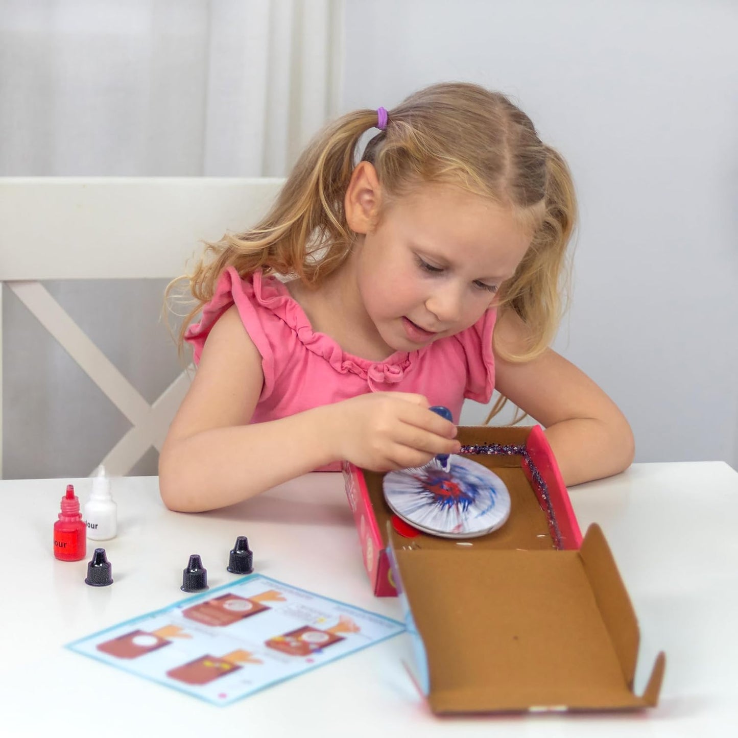 Butterfly EduFields Spin Art & Craft Kit for Kids | Educational Birthday Gift for 3+ 4 5 6 7 Year Old Boys and Girls| DIY Painting Kit for Kids | STEM Toy for for 3+ Years | Science Project Kit