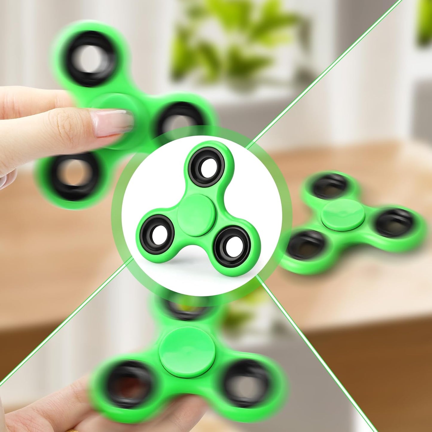 Fidget Toys, Fidget Party Favors for Kids, Goodie Bag Stuffers, Treasure Box Toys for Classroom , Fidget Toys for Adults Anxiety (Green)