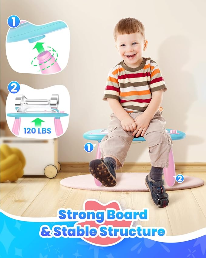 Magnetic Drawing Board, Toddler Girl Toy for 1-2 Year Old, Doodle Board Pad Learning and Educational Kids Toy for 1 2 3 Year Old Baby Girl Birthday - Mint Blue