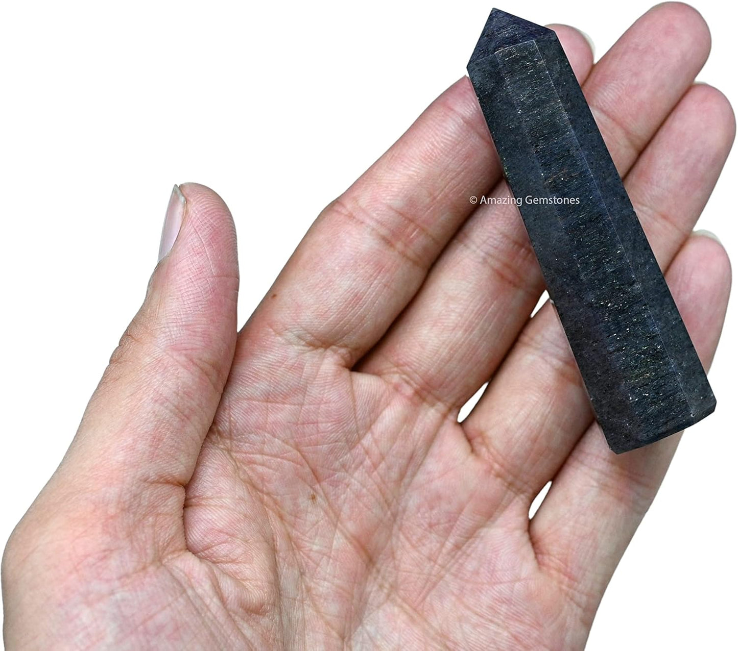 Amazing Gemstone Blue Aventurine Crystal Towers ~ Natural Healing Crystal Point Obelisk for Reiki Healing and Crystal Grid (2 to 3 INCH)