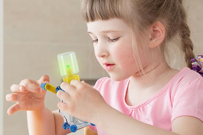 Tenergy ODEV Dynamo Lantern Educational STEM Building Toy, Hand Cranked Power Generator, Light Bulb Science Experiments Kits for Kids Age 14+