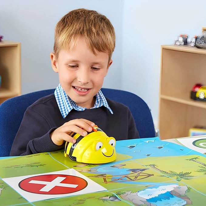 12 STEM Bee Bots Coding Robot See & Say Version, 2 Docking Stations with Free 1 Loti-Bot Programmable STEAM Robot | Educational Programming Classroom Teaching Learn Robotics