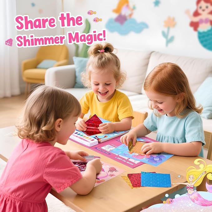 JoyCat Paint with Water Coloring Books, Art & Craft Activity, No Mess Art for Kids Ages 4-8, Craft Kits & Supplies, DIY Creative Activity, Presents for Girls & Boys (Underwater World)