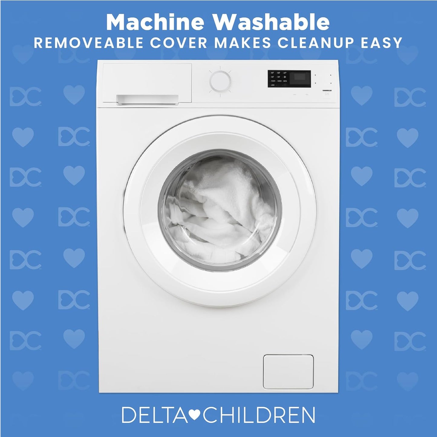 Delta Children Summer Breeze Mattress - Breathable Baby Crib & Toddler Mattress with Cloud Core - Machine Washable Cover - GREENGUARD Gold – Waterproof - Sustainably Sourced Core, Apricot/White