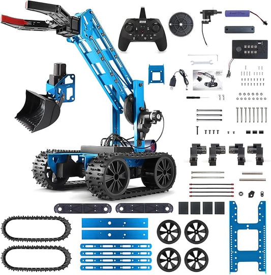VANLINNY Robotic Arm Kit, Robot Kit for Kids Age 8+,STEM Building Toys 4-DOF Electronic Programming DIY Robots for Boys and Girls, Educational Science Projects,Cool Xmas Birthday Gifts for Kids.