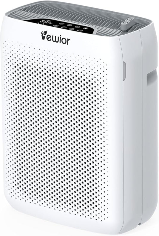 VEWIOR Air Purifiers for Home Large Room Up to 3000Sq.ft, H13 HEPA Filter Air Purifier for Bedroom with PM2.5 Display Air Quality Sensor, Sleep Mode, Timer, Air Cleaner for Smoket