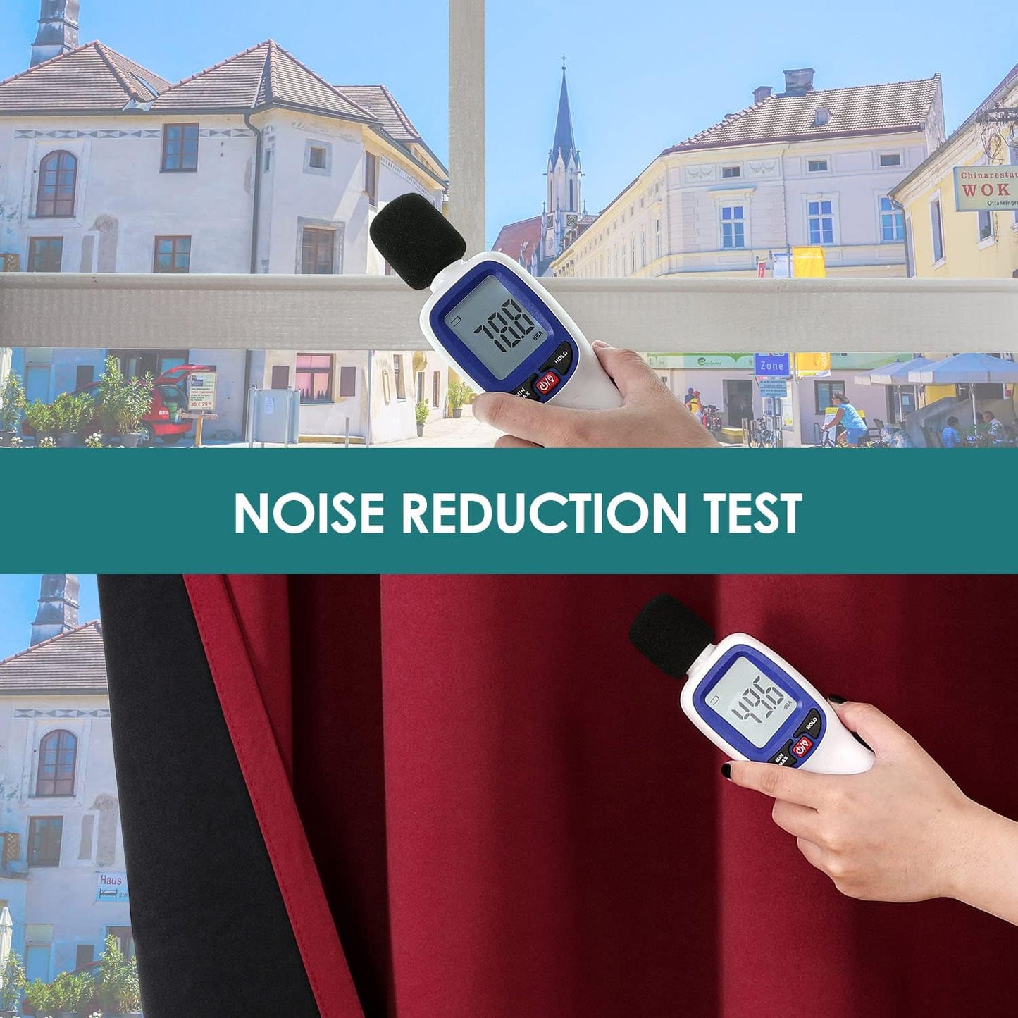 ChrisDowa 100% Blackout Curtains for Bedroom with Black Liner, 2 Thick Layers Total Blackout Thermal Insulated Grommet Window Curtains 2 Panels Set (Burgundy, 42 x 84 Inch)