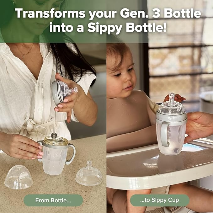 haakaa Weighted Straw Sippy Cup for 6+ Month Old, Silicone Weighted Straw Cup Milk Sippy Cup Baby Water Bottle with Straw Brush (Grey, 8oz./250ml)