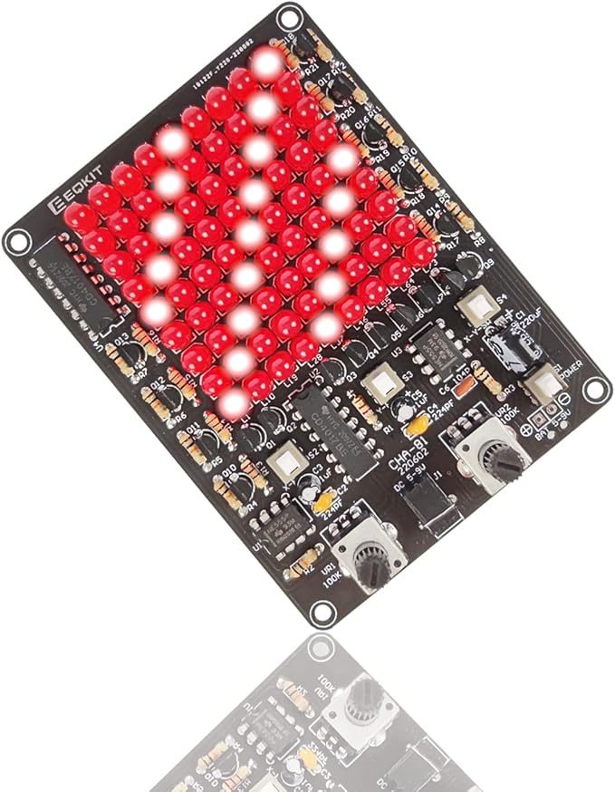 Soldering Learning Kit, ICSTATION LED Soldering Practice Kit With Knob Control LED Light Kit Soldering Project for Back to School Students STEM Teaching and Learning Education