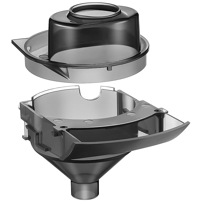 1 Sets Replacement Funnel Compatible with Baby Brezza Replacement Parts Funnel and Cover Baby Formula Dispenser, Grey