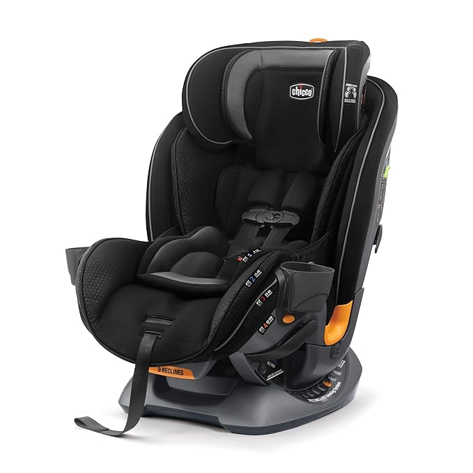 Chicco Fit4 4-in-1 Convertible Car Seat, Rear-Facing Seat for Infants 4-40 lbs., Forward-Facing Car Seat 25-65 lbs., Booster 40-100 lbs. | Element/Black